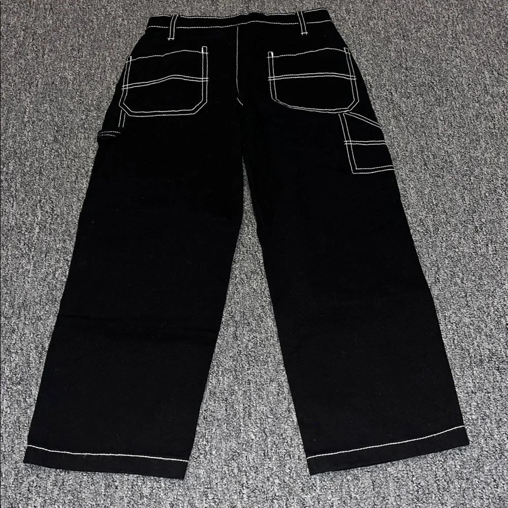 Old Navy Girls High-Waisted Carpenter Pants - Picture 5 of 6